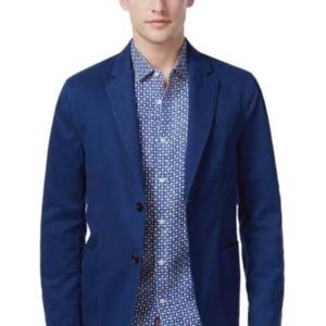 Michael Kors Mens Slim-Fit Blue  Sport Coat